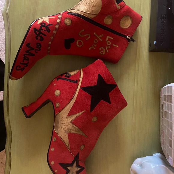 Vintage Custom Painted 👨🏻🎤BOWIE INSPIRED - Picture 14 of 14